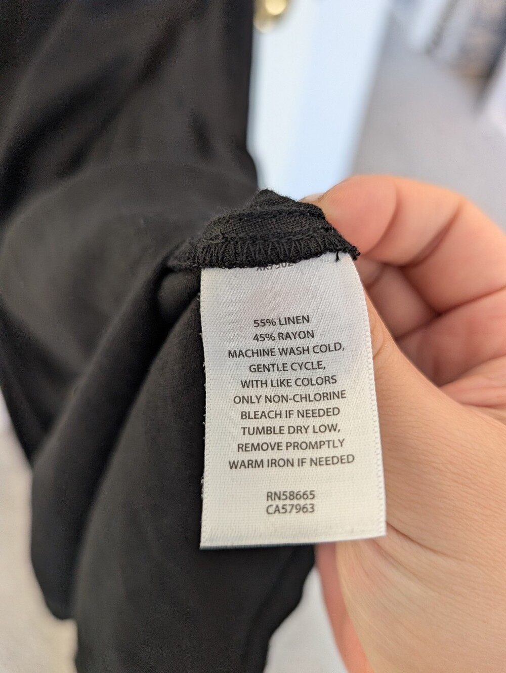 Caslon Black Linen-blend Tiered Ruffle-Shoulder Maxi Dress Size Medium - Picture 6 of 6